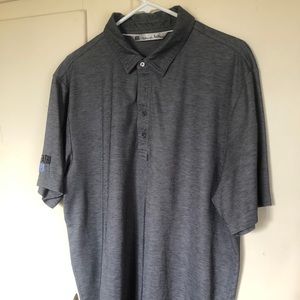 Travis Mathew golf shirt. Dark heather gray XL